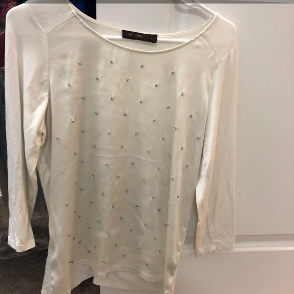White Blouse with Jewels